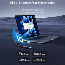 UGREEN M.2 NVMe Enclosure SSD Adapter 10Gbps USB C 3.2 Gen2, Tool-Free External Enclosure NVMe PCI-E Reader Solid State Drive External USB Adapter Supports M and B&M Keys Size 2230/2242/2260/2280 SSDs