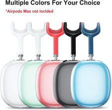 Goodern Compatible for Apple AirPods Max Case Cover Silicone Transparent Protective Sleeve Waterproof Headphones Case Cover Airpods Max Accessories Clear Soft Skin for AirPod Max Durable Shell-Clear
