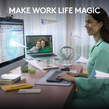 Logitech Signature Slim K950 Wireless Keyboard, Sleek Design, Switch Typing Between Devices, Quiet Typing, Bluetooth, Multi-OS, Windows, Mac, Chrome, Arabic Layout - Graphite