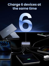 UGREEN Nexode Set 200W Fast USB C Charger 2M UK Plug Cord Station Multi-Function 6 in 1 GaN Charge Power Adapter Wall Plug with 1M 100W Cable for MacBook Pro/Air, iPhone 16, iPad Pro, Galaxy S25U etc