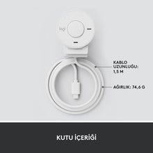 Logitech Brio 300 Full HD Webcam with Privacy Shutter, Noise Reduction Microphone, USB-C, Ceritified for Zoom, Microsoft Teams, Google Meet, Auto Light Correction - Off-white