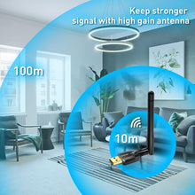 TERRIFI USB Bluetooth 5.1 Adapter for PC USB Bluetooth Adapter Wireless Audio 328FT / 100M 5.1 Bluetooth Transmitter Receiver for Windows 11/10/8/8.1/7 Desktop Laptop PC