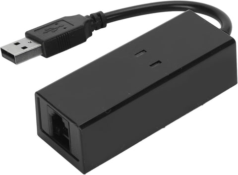 USB 2.0 Fax Modem, External Hardware Dial Up, USB 56K External Dial Up Fax Data Modem Plug and Play Computer Laptop Fax Modem for 10 8 7