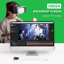 Neewer 10x20 ft/3x6 Meters Photography Backdrop Background, Green Chromakey Muslin Background Screen for Photo Video Studio, Zoom, YouTube, Gaming (Background Only) | 10083673