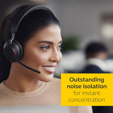 Jabra Evolve2 65 Wireless PC Headset – Noise Cancelling Microsoft Teams Certified Mono Headphones With Long-Lasting Battery – USB-A Bluetooth Adapter – Black