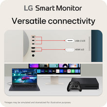 LG 32SR85U-W 32-inch MyView 4K UHD, IPS Display, webOS Smart Monitor, ThinQ Home, USB Type-C 90W PD, Built-in FHD Webcam & Speaker, HDR 10, AirPlay 2, Screen Share, Bluetooth, White