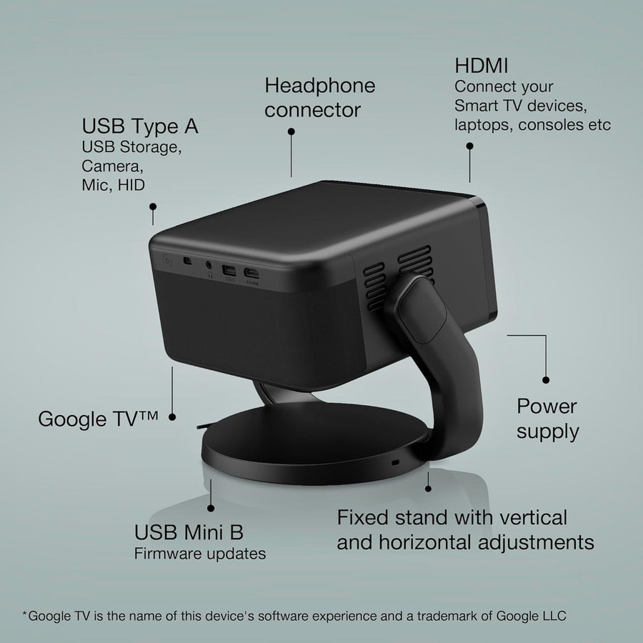 Epson EF-22 Mini Smart Laser Projector with Swivel stand