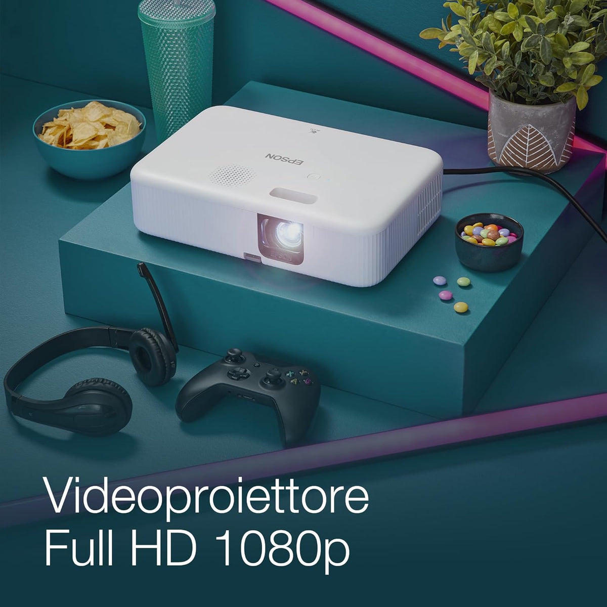 Epson V11HA85040 CO FH02 Smart Full HD projector, Full HD 1080p projector, White, COFH02, USB