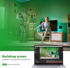 Neewer 6x9 feet/1.8x2.8 meters Photo Studio 100 Percent Pure Muslin Collapsible Backdrop Background for Photography, Video and Television (Background Only), Green | 10083667