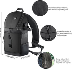 Neewer Professional Camera Sling Backpack for Nikon Canon Sony and Other DSLR and Lens, Tripod, Other Accessories, Waterproof and Anti Tear Bag with Padded Partitions