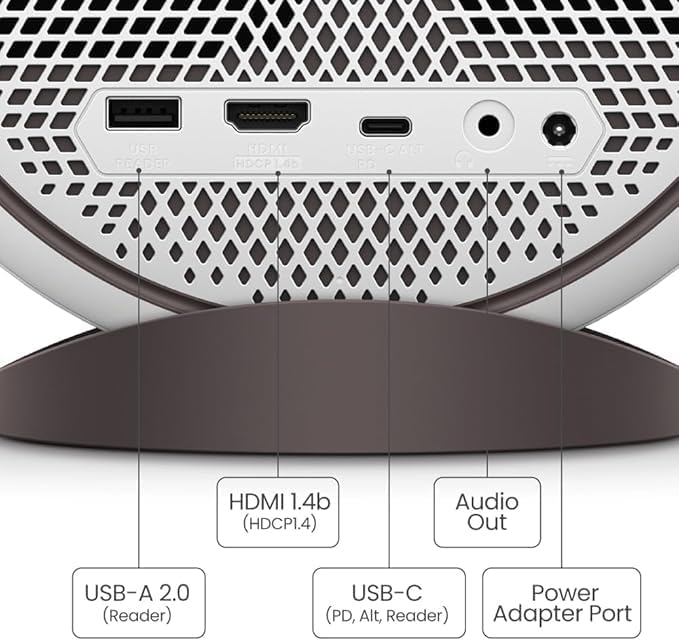 BenQ GV31 Smart Projector 1080p Full HD LED| Rotatable Ceiling Projection | 16W 270° Bass Speaker | Android TV with Netflix | Chromecast, AirPlay | 100" Display | Autofocus, 1D Keystone | HDMI, USB-C