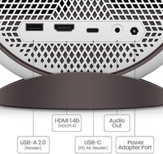 BenQ GV31 Smart Projector 1080p Full HD LED| Rotatable Ceiling Projection | 16W 270° Bass Speaker | Android TV with Netflix | Chromecast, AirPlay | 100