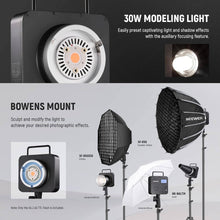 NEEWER Q4 400Ws 2.4G TTL Flash,1/8000 HSS, All in One Strobe Light, Outdoor Photography Monolight, 30W Modeling Lamp, 400W Full Power Flash, 0.01-1.2s Recycling, Black | Q4-400Ws