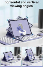 NALACAL 360° Rotatable Magnetic Detachable Keyboard Case for iPad 10th Generation 2022 - Includes Pencil Holder, BT Keyboard, Compatible with iPad 10th Gen 10.9 inch - Lavender