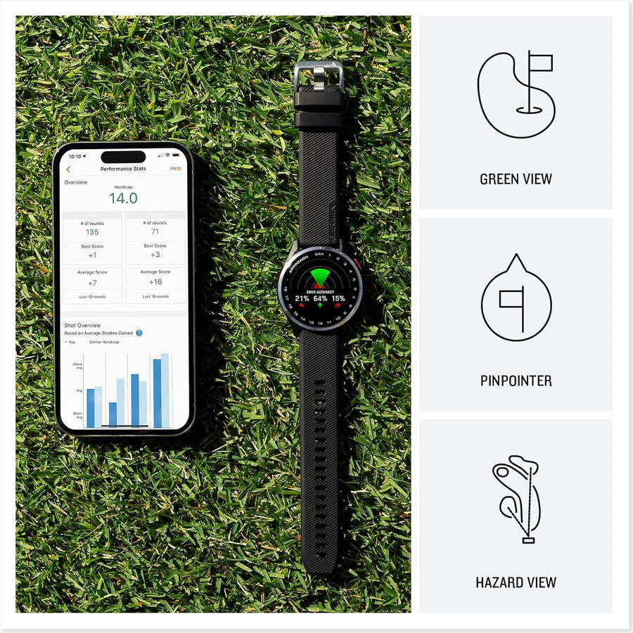 GARMIN GPS Golf Lightweight Smartwatch Approach S44