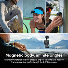 Insta360 GO 3S 128GB 4K Mini Portable Vlogging Camera, Hands-Free, Mount Anywhere, Stabilization, 140-Minute Battery life, 10m Waterproof, Pet POV, Black