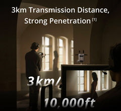DJI SDR Transmission Combo, Long-Range Wireless System with Tri-Band SDR, 1080p60 Output, HDMI/SDI I/O, Low Latency for Broadcast, Film, and Multi-Device Monitoring | CP.RN.00000397.02