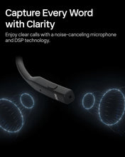 SHOKZ OpenComm2 UC 2025 Upgrade Bone Conduction Headset with USB-C adapter, Open-Ear Bluetooth Headphone with Noise Cancelling Mic, Wireless Earphone for Work, Call, Meeting, Driving, 16H Talktime