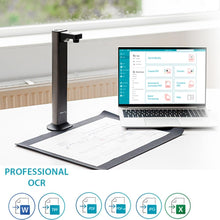 IRIScan Desk Document Scanner, Book Scanner - v7pro:4K UltraHD,18MP,600dpi,Portable Scanner,Visualizer,OCR,AI Flattening,Auto Scan,Erase Fingers, Free Readiris PDF Editor Win Mac