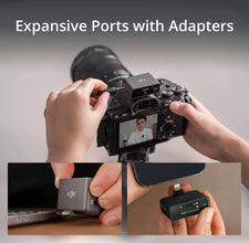 DJI Mic (1 TX + 1 RX), Wireless Lavalier Microphone, 250m (820 ft.) Range, 14 Hour Recording, Wireless Mic for PC, iPhone, Cameras, Vlogs, Live Stream, UAE Version with Official Warranty Support