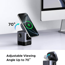 UGREEN 15W Uno Wireless Charger, Qi2 Certified MagSafe Charging, Fast Magnetic Phone Stand, 2-in-1 Foldable Wireless Charger Station Compatible with iPhone 16/15/14/13/12 Series, AirPods 4/3/2/Pro 2