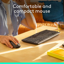 Logitech MK295 Silent Wireless Mouse & Keyboard Combo with SilentTouch Technology, Full Numpad, Advanced Optical Tracking, Lag-Free Wireless, 90% Less Noise, AR Keyboard - Graphite
