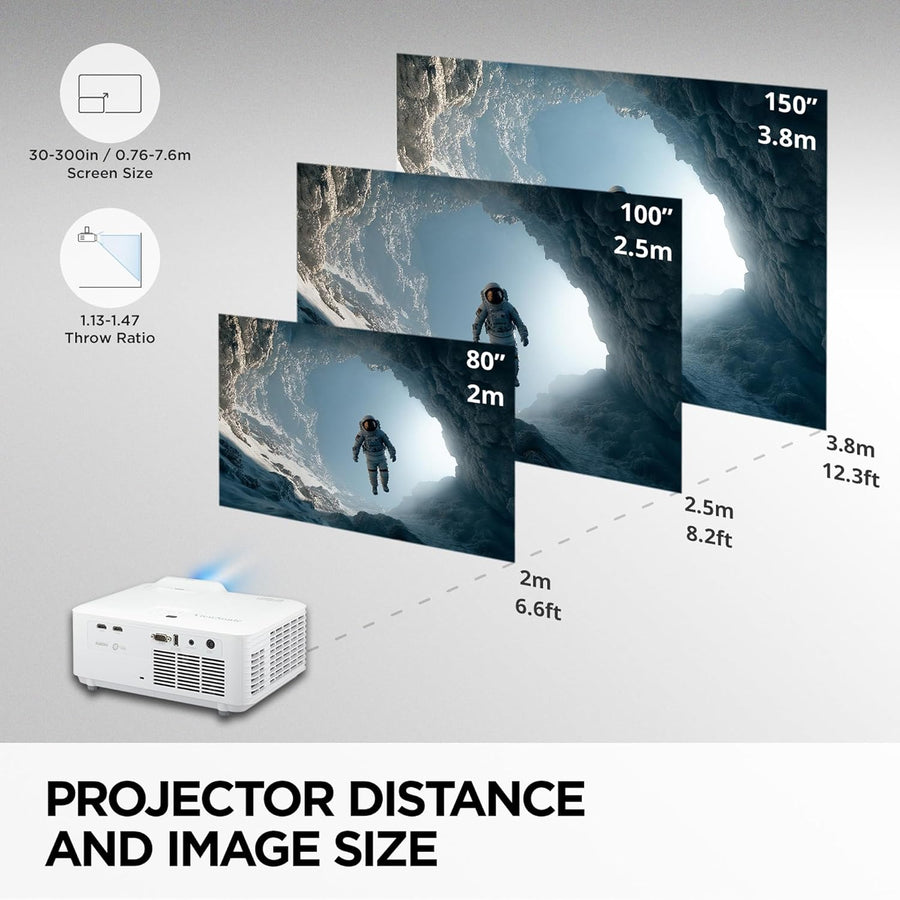 ViewSonic LS740HD 5000 Lumens 1080p Laser Projector with 1.3x Optical Zoom