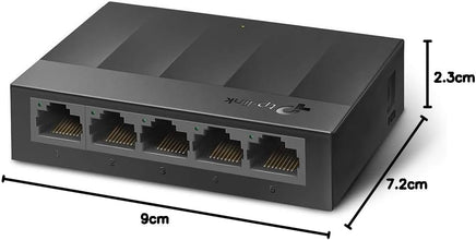 Tp-Link Litewave 5 Port Gigabit Ethernet Switch | Desktop Ethernet Splitter | Plastic Case | Unshielded Network Switch | Plug & Play | Fanless Quiet | Unmanaged (Ls1005G)