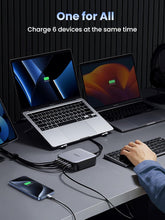 UGREEN Nexode Set 200W Fast USB C Charger 2M UK Plug Cord Station Multi-Function 6 in 1 GaN Charge Power Adapter Wall Plug with 1M 100W Cable for MacBook Pro/Air, iPhone 16, iPad Pro, Galaxy S25U etc