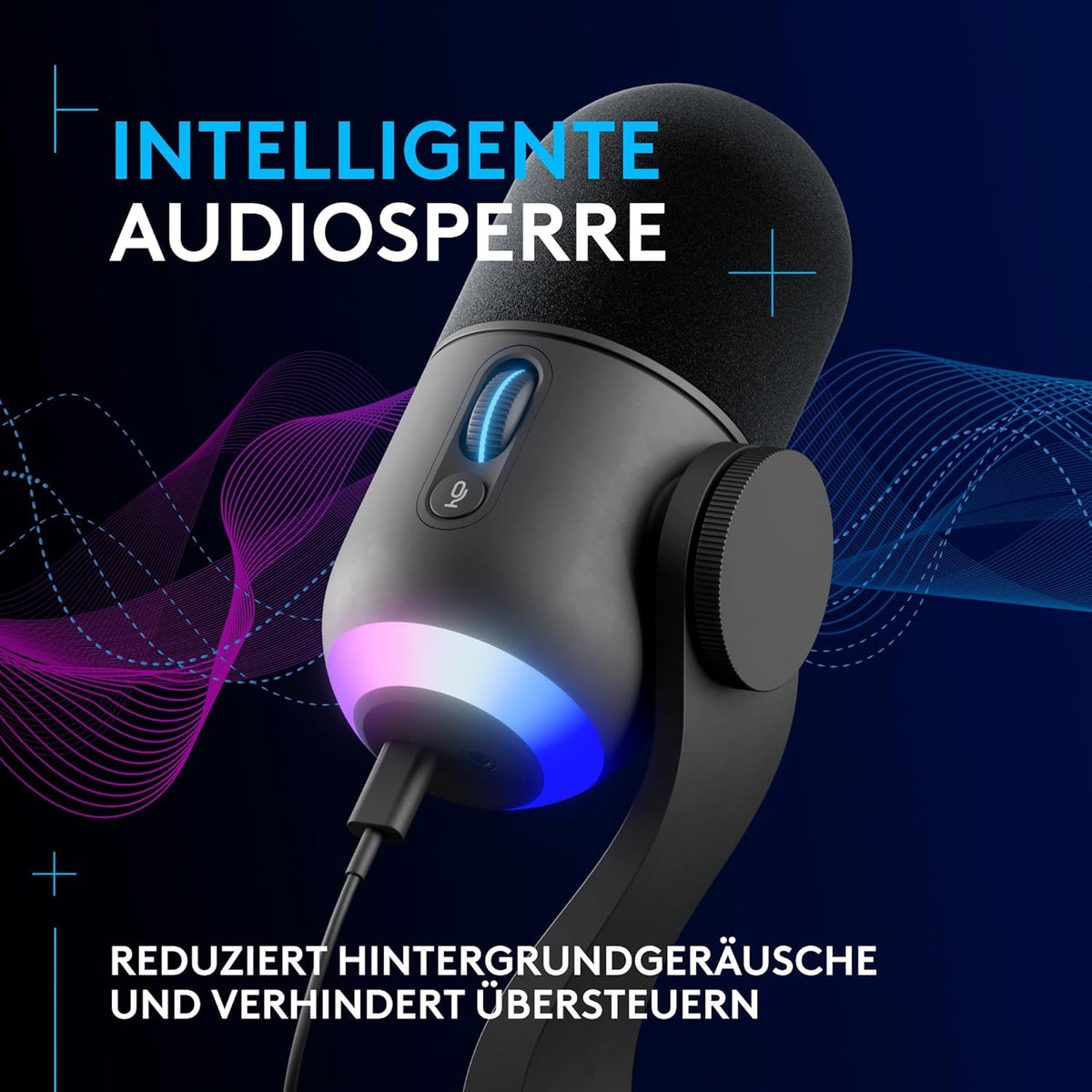 Logitech G Yeti GX Dynamic RGB Gaming Mic with LIGHTSYNC - Black
