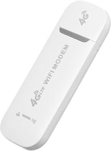 Eacam 4G LTE WiFi Modem 150Mbps Portable WiFi USB WiFi Dongle with WiFi Hotspot for Europea Asia and Africa Region(White)