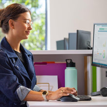 Logitech MX Keys Combo for Business | Gen 2, Full Size Wireless Keyboard and Wireless Mouse, with Keyboard Palm Rest, Bluetooth, Logi Bolt, Quiet Clicks, Windows/Mac/Chrome/Linux - Graphite