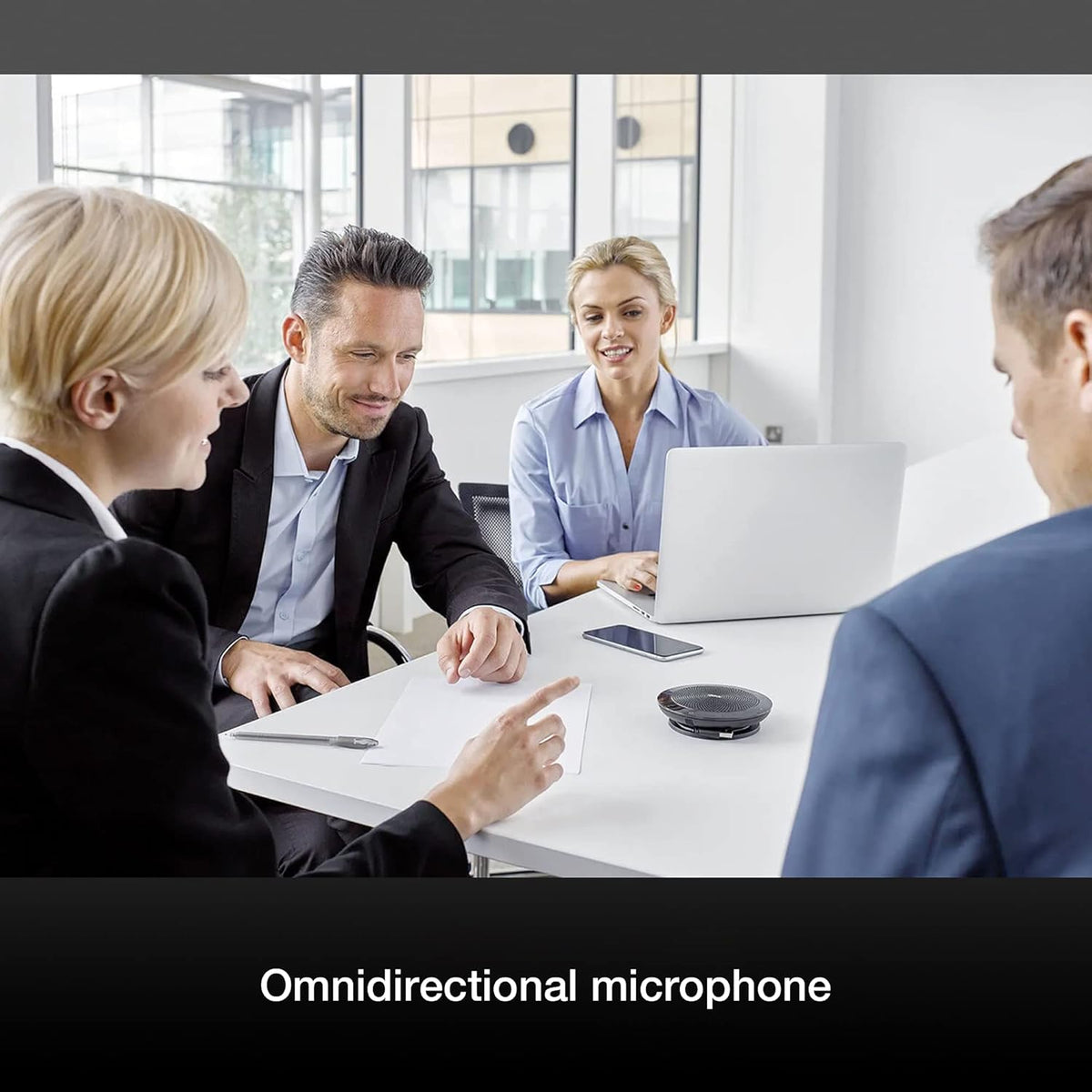 Global Teck Worldwide Jabra 510 Speak Bluetooth Speakerphone- PC, MAC, Tablet, Smartphone Compatible, MS Teams Skype Version 7510-109 - Microfiber Cloth