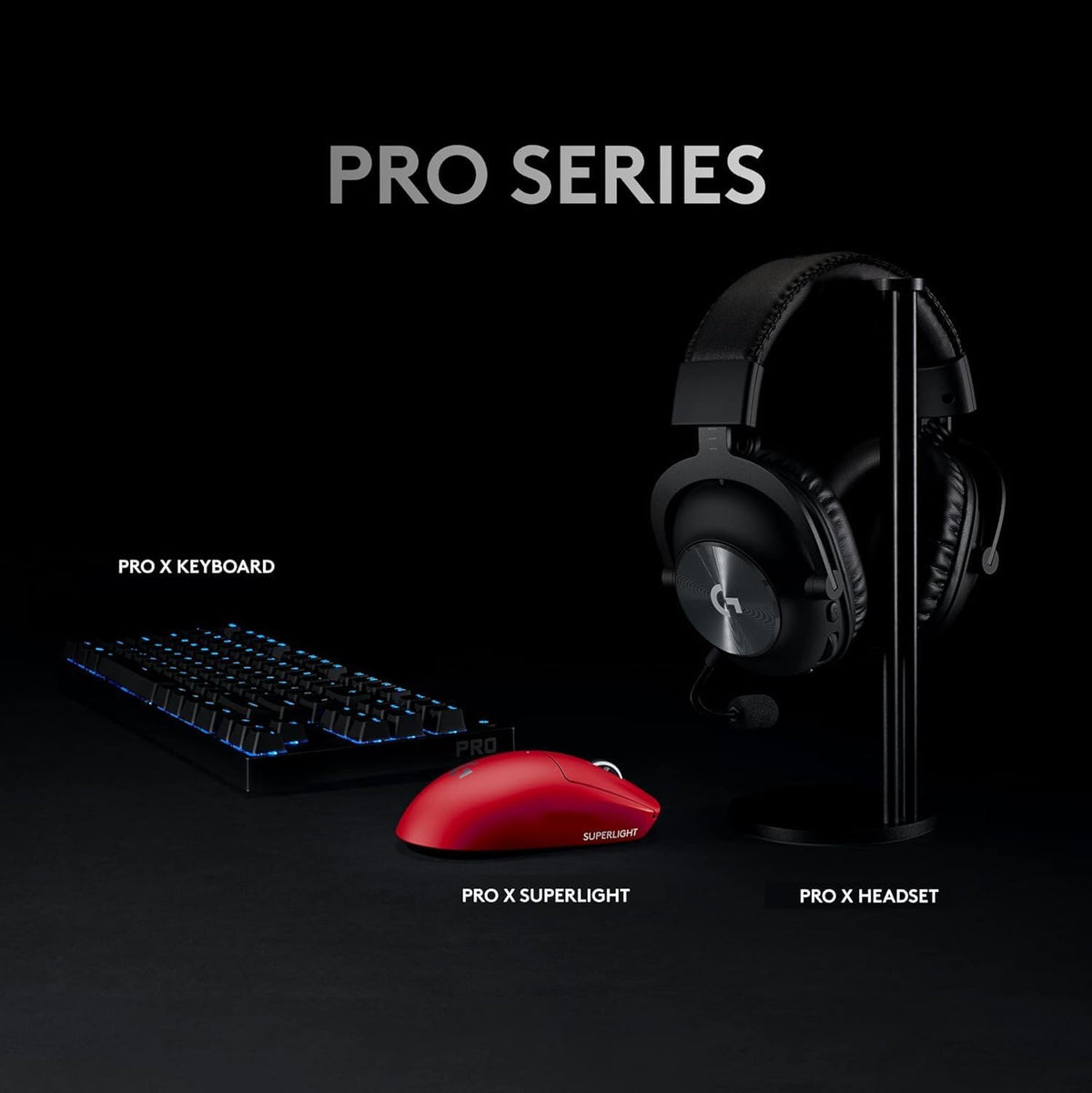Logitech G PRO X SUPERLIGHT Wireless Gaming Mouse, Ultra Lightweight 63 g, HERO 25K Sensor, 25,600 DPI, 5 Programmable Buttons, Long Battery Life,Red