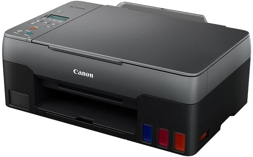 Canon PIXMA G3420 Wireless Colour 3-in-1 Refillable MegaTank Printer, A4 Print / Copy / Scan, 9.1 ipm Print Speed, Up to 4800 x 1200 dpi, Full Dot LCD Display, Wi-Fi / Cloud Connect, Black | 4467C009