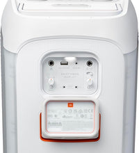 JBL Party Box Club 120 | Powerful Sound & Lightshow | Up to 12 Hours Playtime | AI Sound Boost | Multi-speaker connection by Auracast | Dual Mic & Guitar Inputs | JBLPBCLUB120SWUK, White