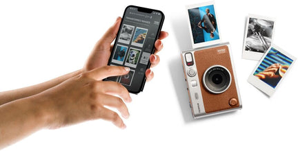 FUJIFILM INSTAX MINI EVO CAMERA BROWN