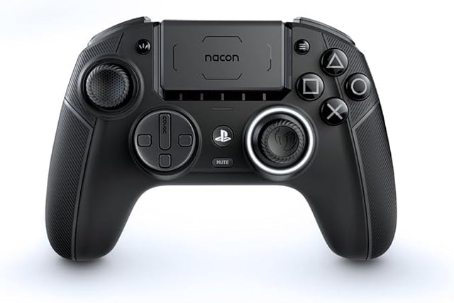NACON Revolution 5 Pro Officially Licensed PlayStation Wireless Gaming Controller for PS5 / PS4 / PC - Hall Effect, Trigger Stops, Mappable Buttons, Bluetooth Audio - Triple Black