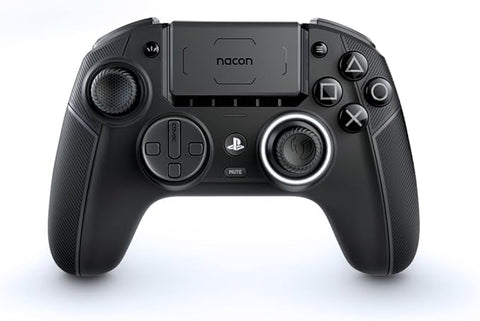 NACON Revolution 5 Pro Officially Licensed PlayStation Wireless Gaming Controller for PS5 / PS4 / PC - Hall Effect, Trigger Stops, Mappable Buttons, Bluetooth Audio - Triple Black