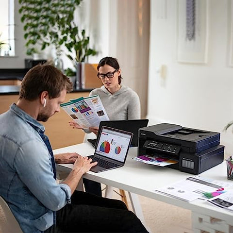 Brother Wireless All In One Ink Tank Printer, DCP-T820DW, Automatic 2 Sided Features, Mobile & Cloud Print And Scan, Network Connectivity, High Yield Ink Bottles