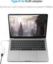 Denash Portable Type-C To RJ45 Converter, USB C To Ethernet Adapter, Compact for Window Xp/7/8 Os Systems