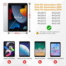 Herize iPad 9th/7th/ 8th Generation Case Cover iPad 10.2 Case 2021 2019 2020 with Screen Protector, Heavy Duty Hard Durable Shockproof Protective Case with Kickstand,Hand Strap, Shoulder Strap Black