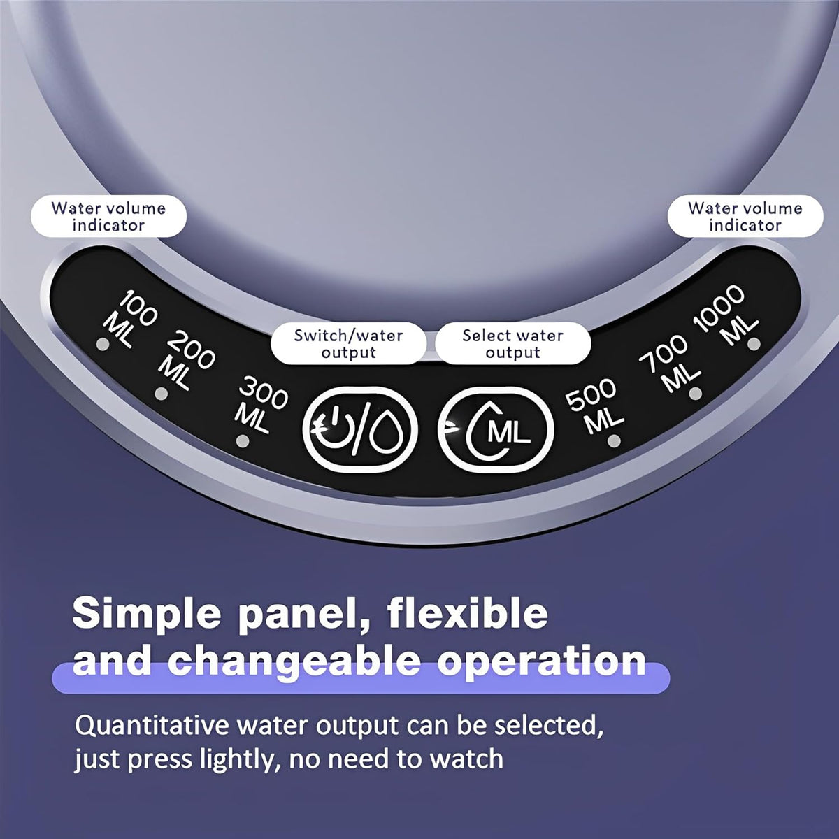 Beauenty Portable Desktop Water Dispenser for 2-5 Gallon Bottle,Electric Water Bottle Pump 6 Levels– USB Rechargeable,Portable& Safe,Ideal for Home,Office,and Outdoor Use