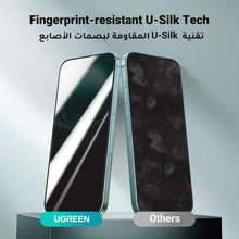 UGREEN iPhone 15/ iPhone 16 Screen Protector Privacy 6.1'' 100% Privacy Protection Ultimate Drop Protection 1:1 Full Coverage Anti Spy Screen Protector 9H+ Tempered Glass Fit for Most Case 2 Pack