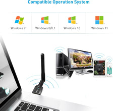 TERRIFI USB Bluetooth 5.1 Adapter for PC USB Bluetooth Adapter Wireless Audio 328FT / 100M 5.1 Bluetooth Transmitter Receiver for Windows 11/10/8/8.1/7 Desktop Laptop PC