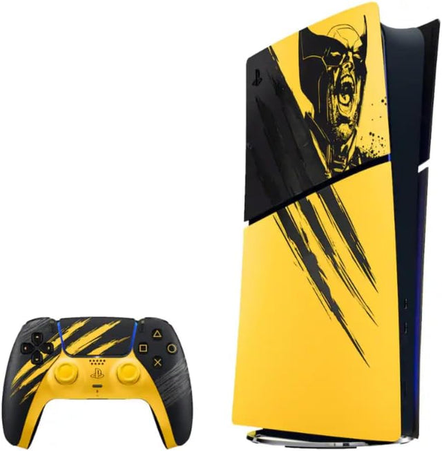 Sony PlayStation 5 Digital Edition Console 825GB - Marvel's Wolverine Battle Yellow Limited Edition Bundle