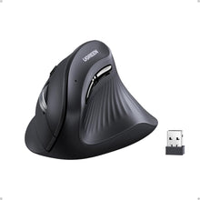 UGREEN Ergonomic Mouse, Vertical Wireless Mouse, 2.4GHz Optical Bluetooth Mice, 4 Adjustable DPI 1000/1600/2000/4000 Levels, 5 Buttons Mice for Laptop, PC, Chromebook, Desktop, Notebook etc, Black
