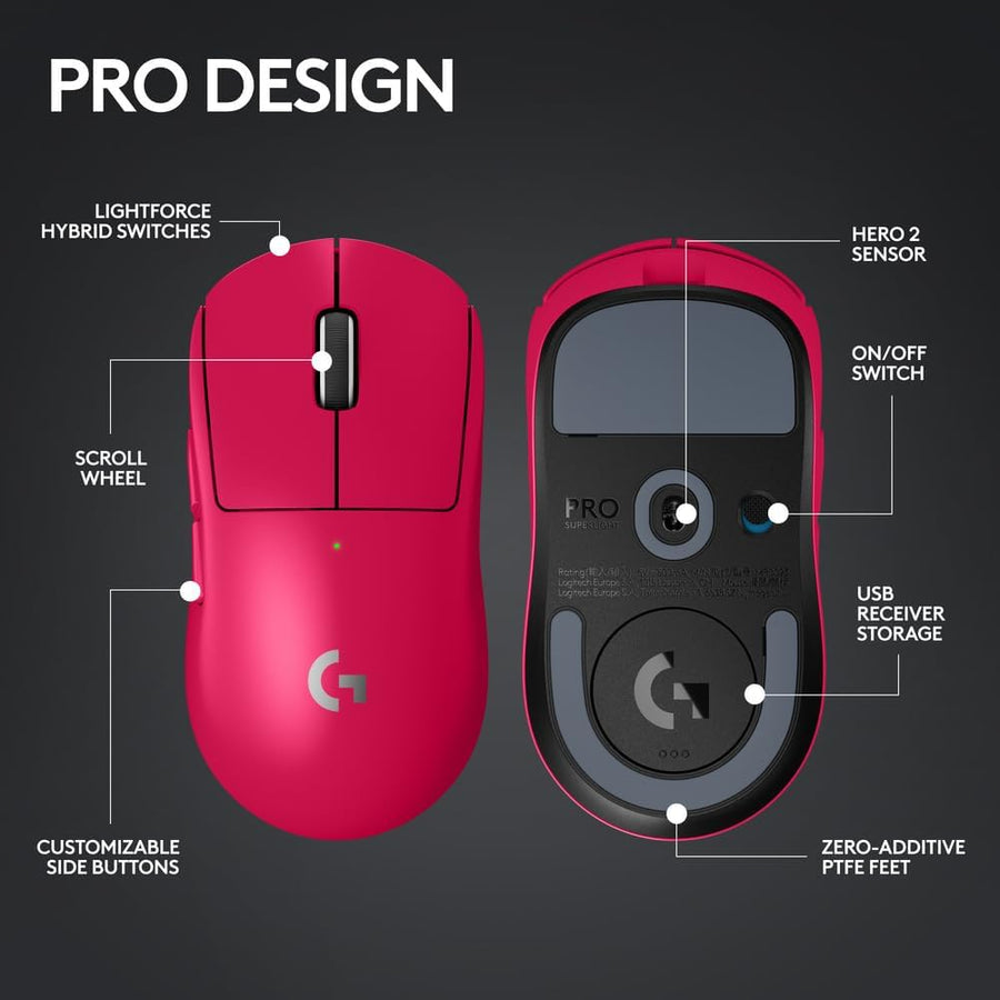 Logitech G PRO X SUPERLIGHT 2 LIGHTSPEED Wireless Gaming Mouse