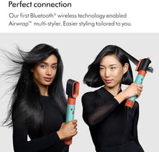 Dyson Airwrap i.d.™ Multi-styler And Dryer Straight+Wavy Hair, Advanced Smart Hair Dryer, 1300W Styler, Bluetooth, 3 Heat Settings, Ceramic Patina/Topaz | HS08