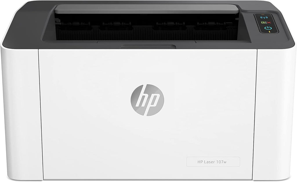 HP Laser 107A Business Printer, Up to 21 ppm Print Speed, Up to 1,200 x 1,200 DPI Resolution, Up to 150 Sheets Input Capacity, Monochrome / Black & White Printer Output, White | 4ZB77A